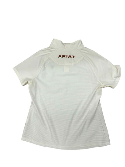 Ariat SS Quarter Zip - White - L - USED
