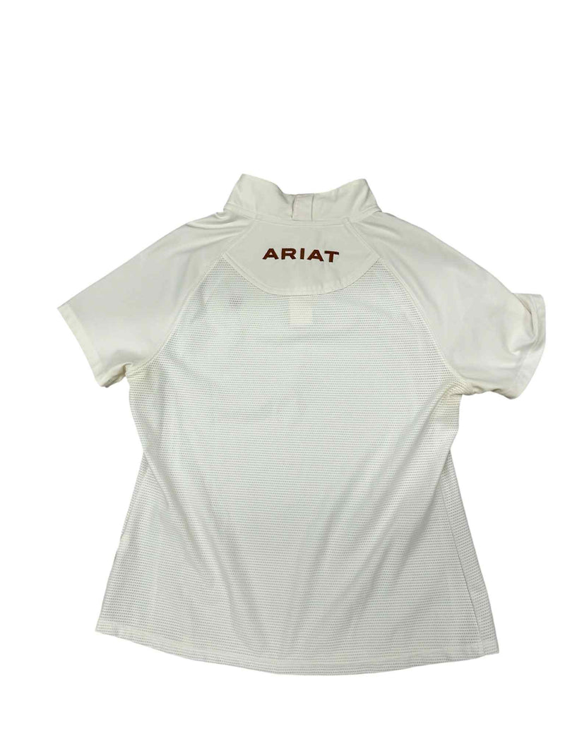 Ariat SS Quarter Zip - White - L - USED