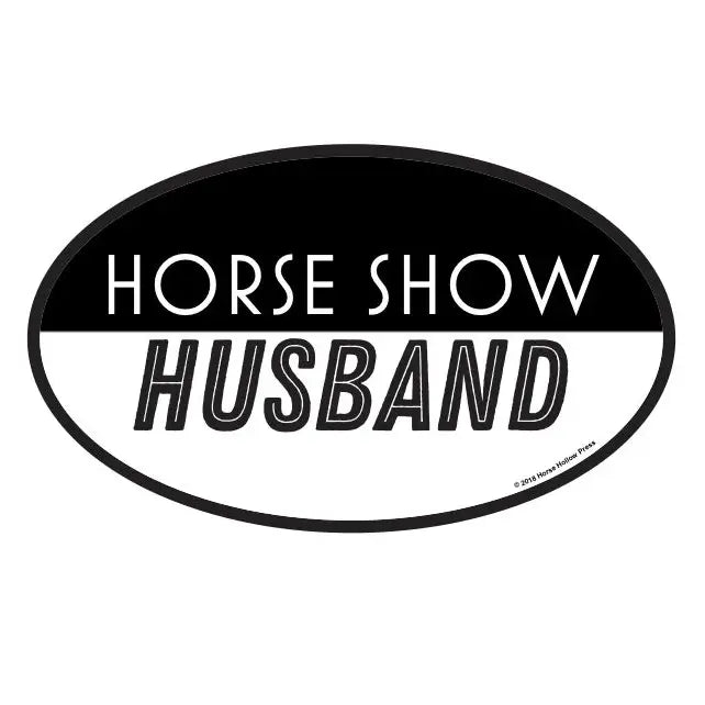 Euro Oval Sticker Horseshow husband