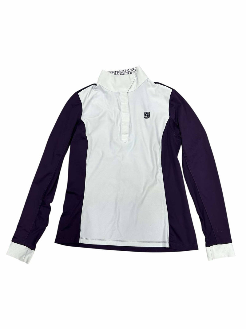 Romfh Show Shirt - Purple/White - Approx Ladies S - USED