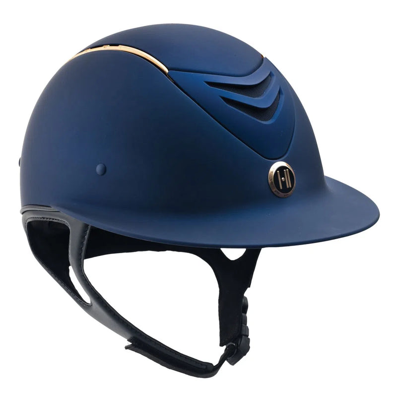 One K MIPS CCS AVANCE Wide Brim Helmet - Navy/Rose Gold