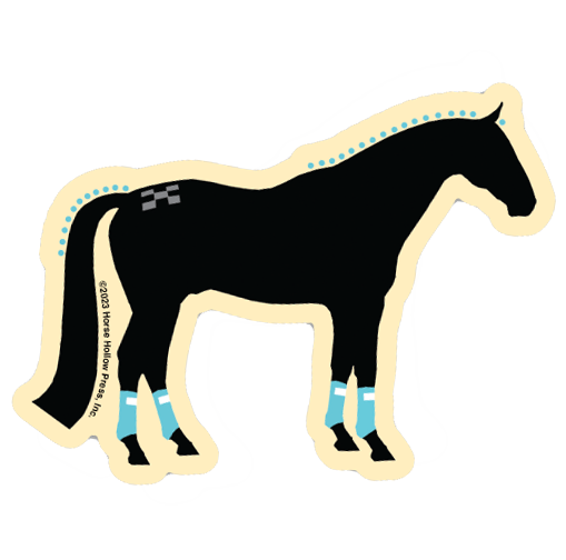 3" Tumbler Horse Sticker / Show Horse Wraps / WATERPROOF