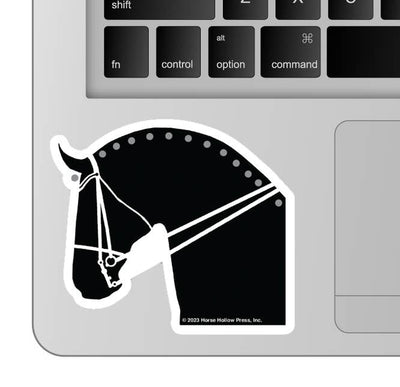3" Tumbler Horse Sticker / Dressage Horse / WATERPROOF