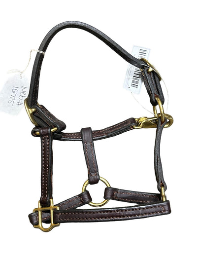 Leather Halter - Brown - Est. Foal/Mini Size - USED