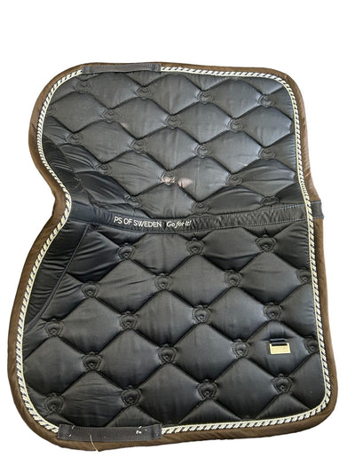 PS of Sweden Saddle Pad - Navy/Brown - Cob - USED
