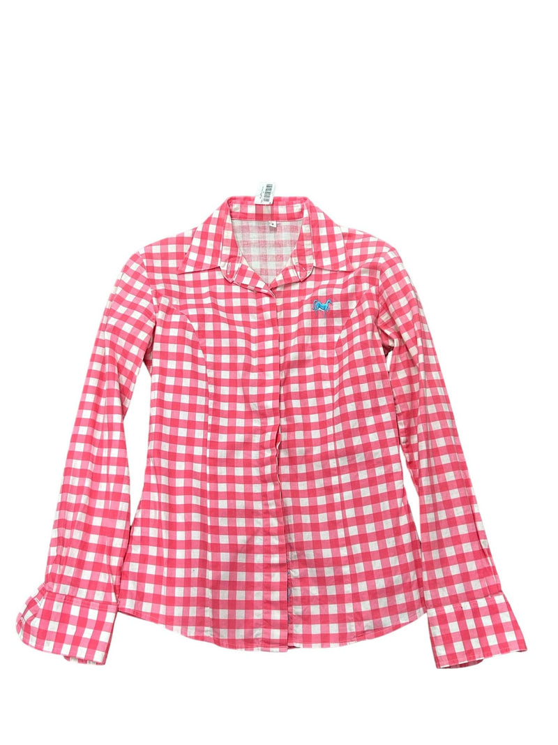 Middy N Me shirt - Pink Gingham Shirt - Size 2 - USED