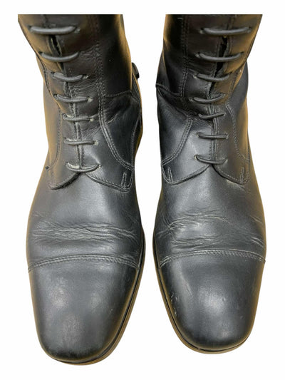 Deniro Amabile Field Boots - Black - 38 (7.5/8), MC Height, XXL Calf - USED