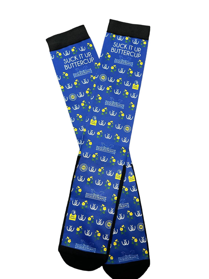 Elevate Equestrian/Equine Essentials Suck It Up Buttercup Socks