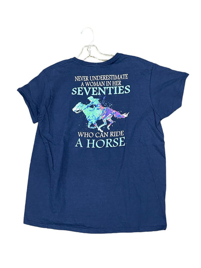 Seventies Tee - Navy - Est. L - USED