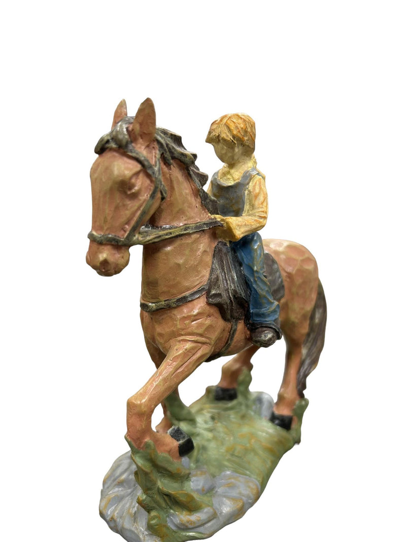 Kid Riding Horse Figure - USED