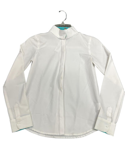 RJ Classics Show Shirt - White/Hedgehog Print - Youth M - USED