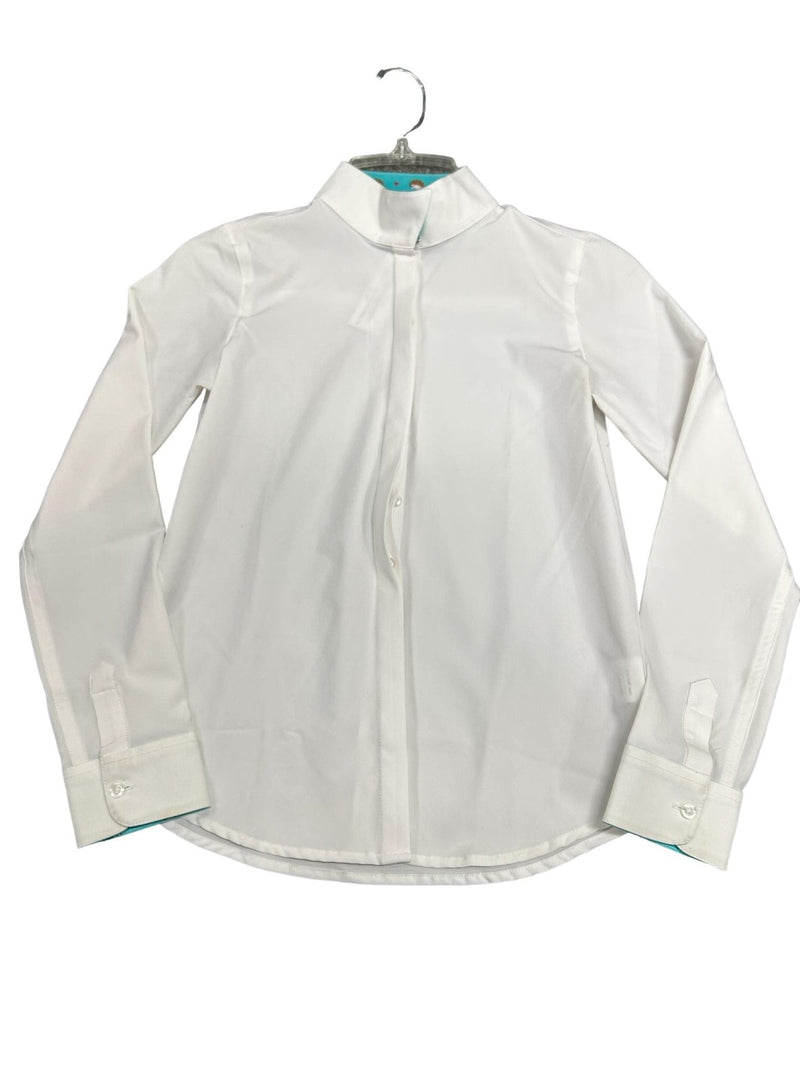 RJ Classics Show Shirt - White/Hedgehog Print - Youth M - USED