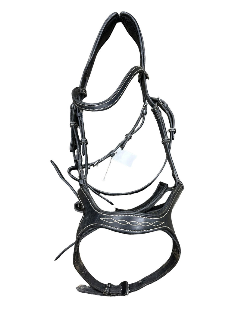 Montar Bridle With PS of Sweden Reins - Black - Full - USED