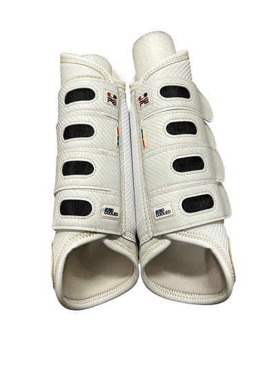 Premier Equine Carbon Cooled Eventing Boots - White L Hind - USED
