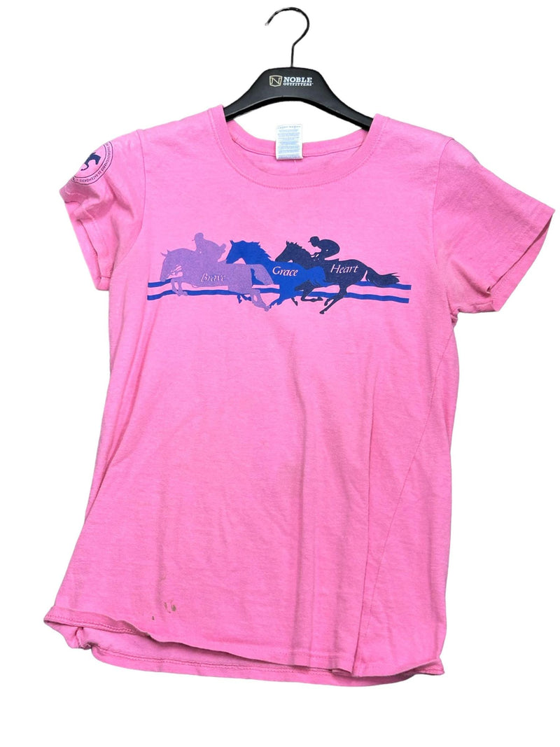 Brave, Grace, Heart Tee -Pink - S USED