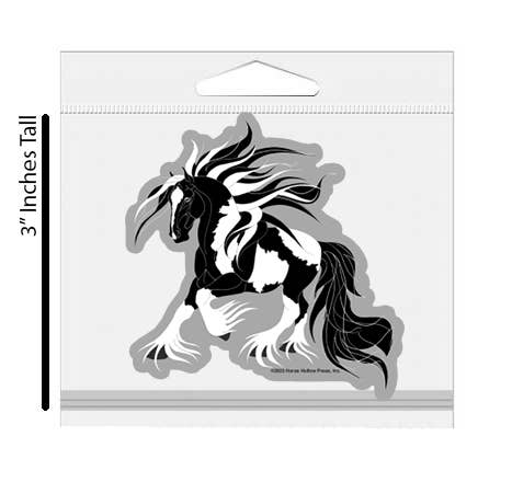 3" Tumbler Horse Sticker / Gypsy Vanner Horse / WATERPROOF