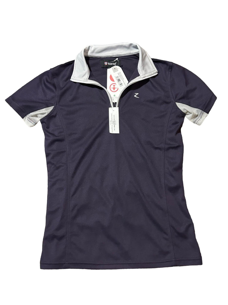 Horze SS Top - Purple/Grey Size 6 - USED
