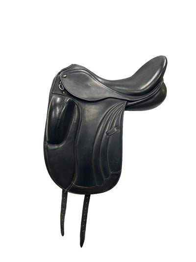 PDS Carl Hester Dressage Saddle 17.5 Seat/ currently med/wide tree - interchangeable gullet - USED