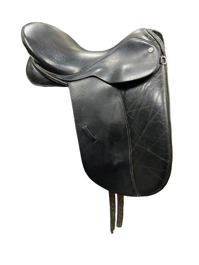 KMD Dressage Saddle - Black 17.5" MED tree - USED