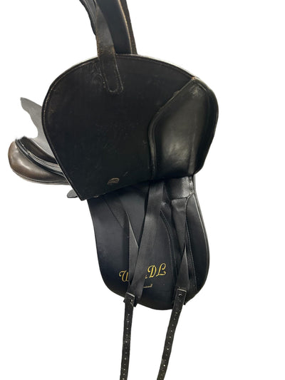 Kieffer Wien DL Dressage Saddle - Black 17" Seat/Approx MW Tree - USED