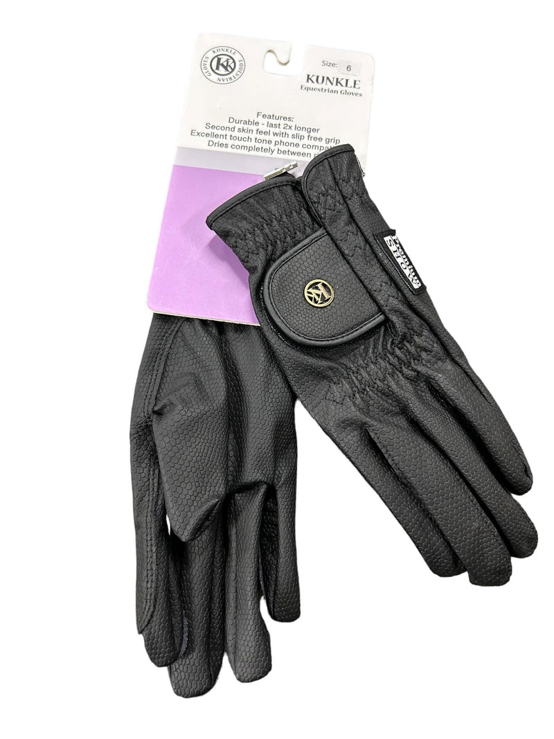 Kunkle gloves - black size 6 - USED