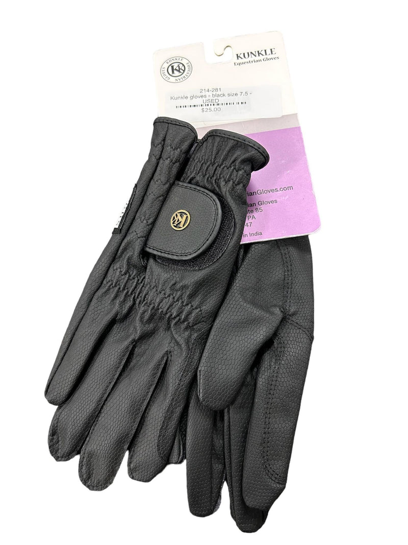 Kunkle Gloves - Black Size 7.5 - USED