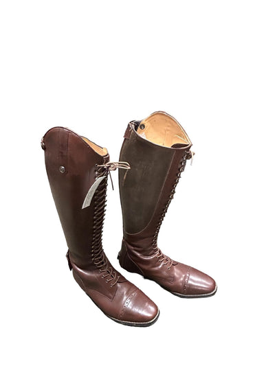 Busse Lace Up Tall Boots - Brown 43 (11 U.S.) - USED