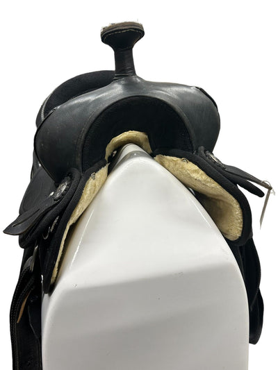 Synthetic Western Saddle - Black 17" - USED