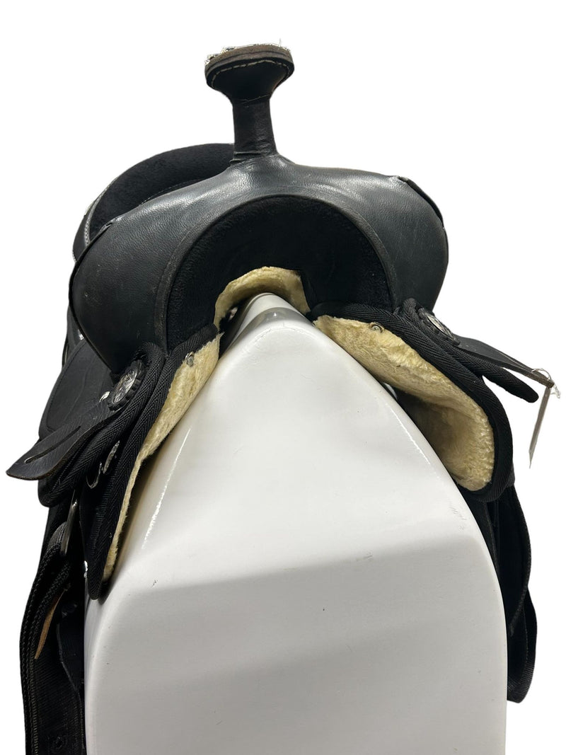 Synthetic Western Saddle - Black 17" - USED