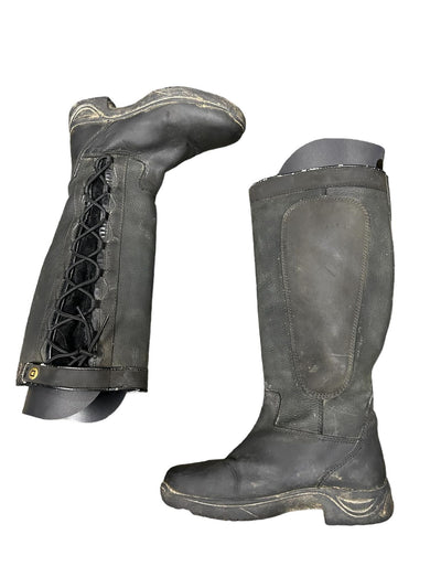 Dublin Waterproof Country Boots - Black Reg Calf  7.5 - USED