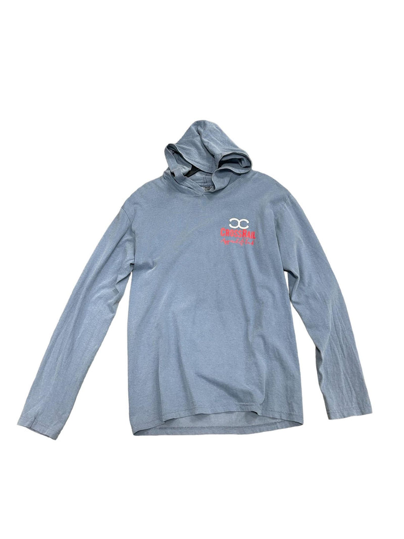 Crossrail Tack Hoodie - Grey/Red S - USED