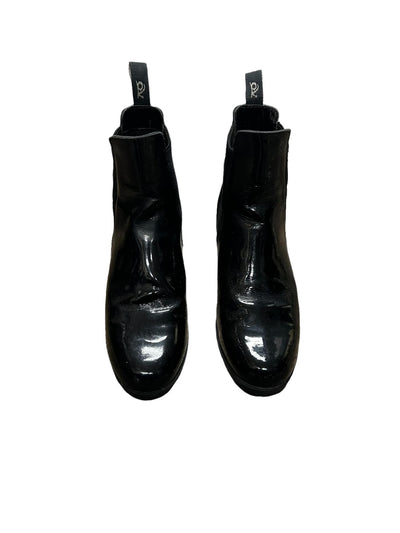 Ovation Paddock Boot  - Patent Pull On Boot Black Size 7 - USED