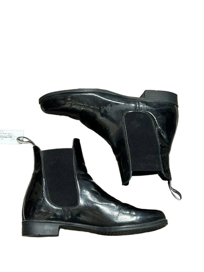 Ovation Paddock Boot  - Patent Pull On Boot Black Size 7 - USED