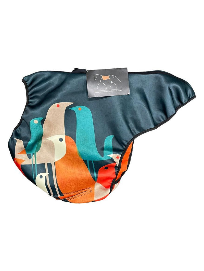 Art Of Riding AP Saddle Cover "Birds" - Green/Multi - USED