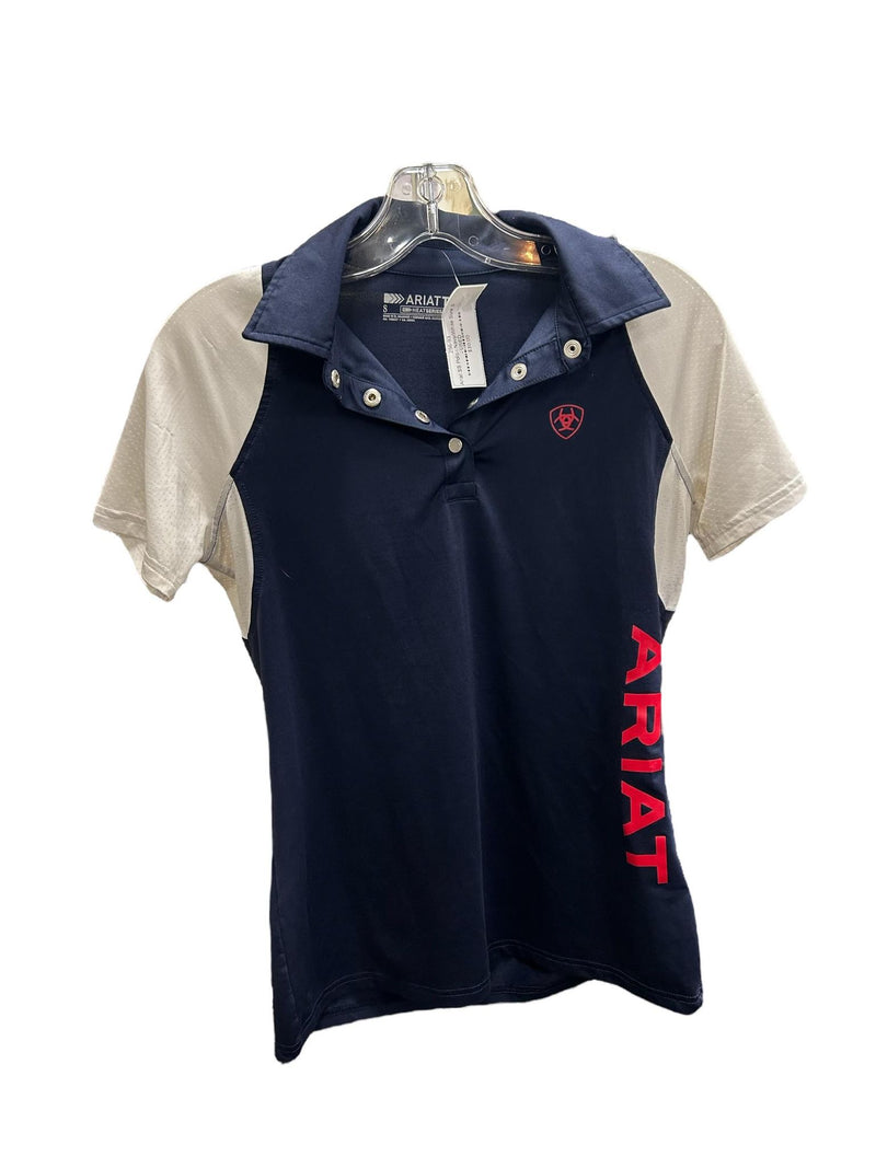Ariat SS Polo - Navy/White Size S - USED