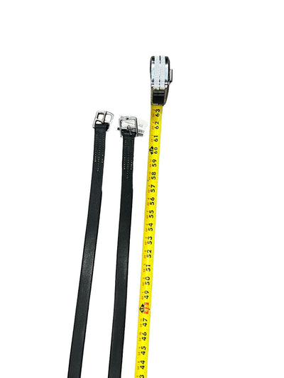 Stubben Stirrup Leathers - Black - 63in - USED