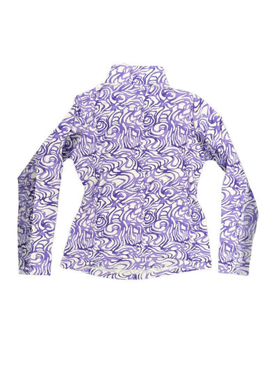 IBKUL 1/4 Zip Sun Shirt - Purple Swirl - S - USED