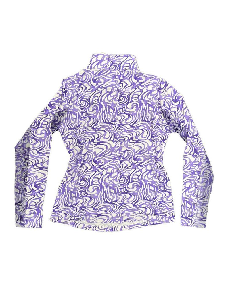 IBKUL 1/4 Zip Sun Shirt - Purple Swirl - S - USED