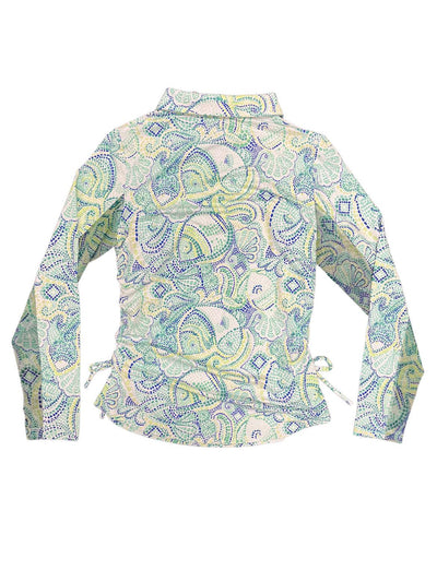 IBKUL 1/4 Zip Sun Shirt - Teal/Green - S - USED
