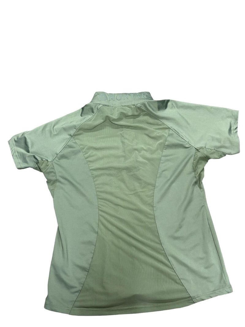 Montar 1/4 Zip SS Top - Soft Green - XL - USED