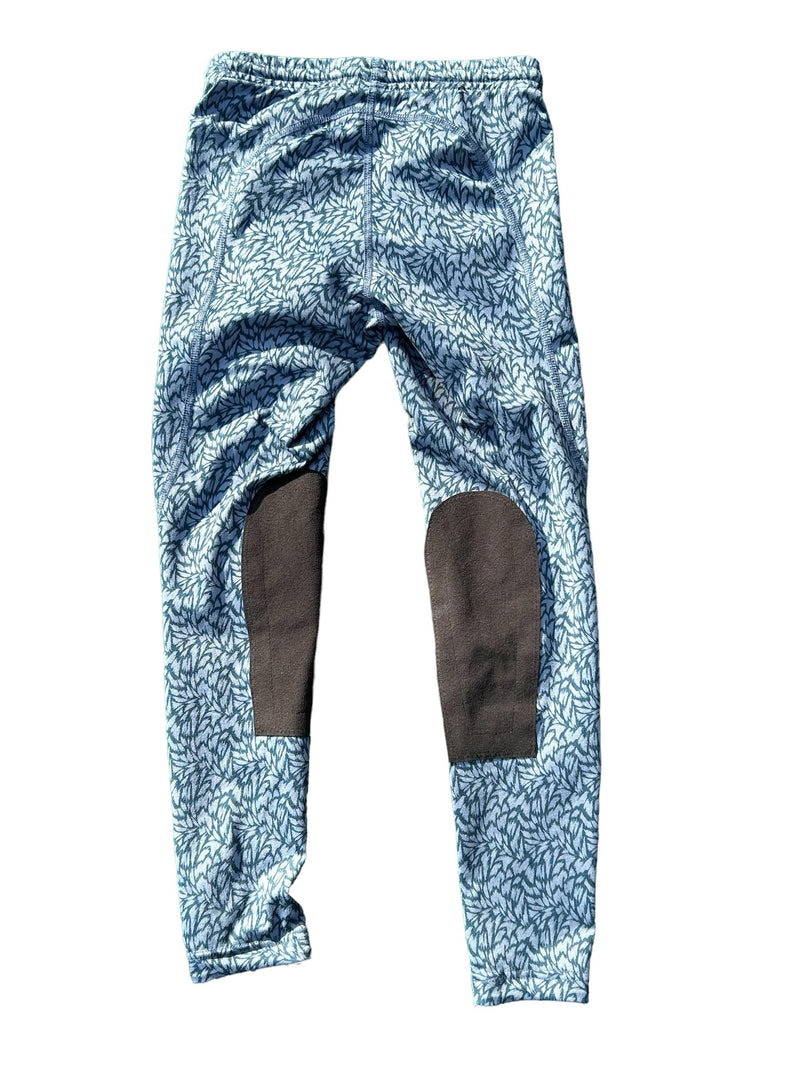 Kerrits KP Tights - Blue/Navy Pattern - Youth M - USED