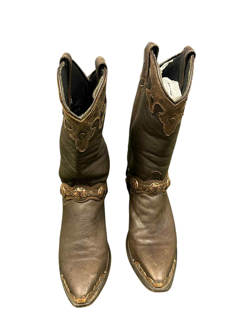 Western Boots - 6.5M - Brown - USED