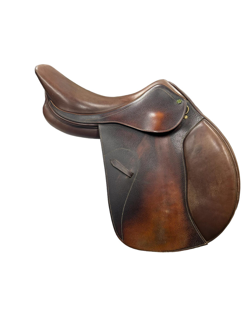 HDR Close Contact Saddle - Brown 17.5 3.5 Fit Tree - USED