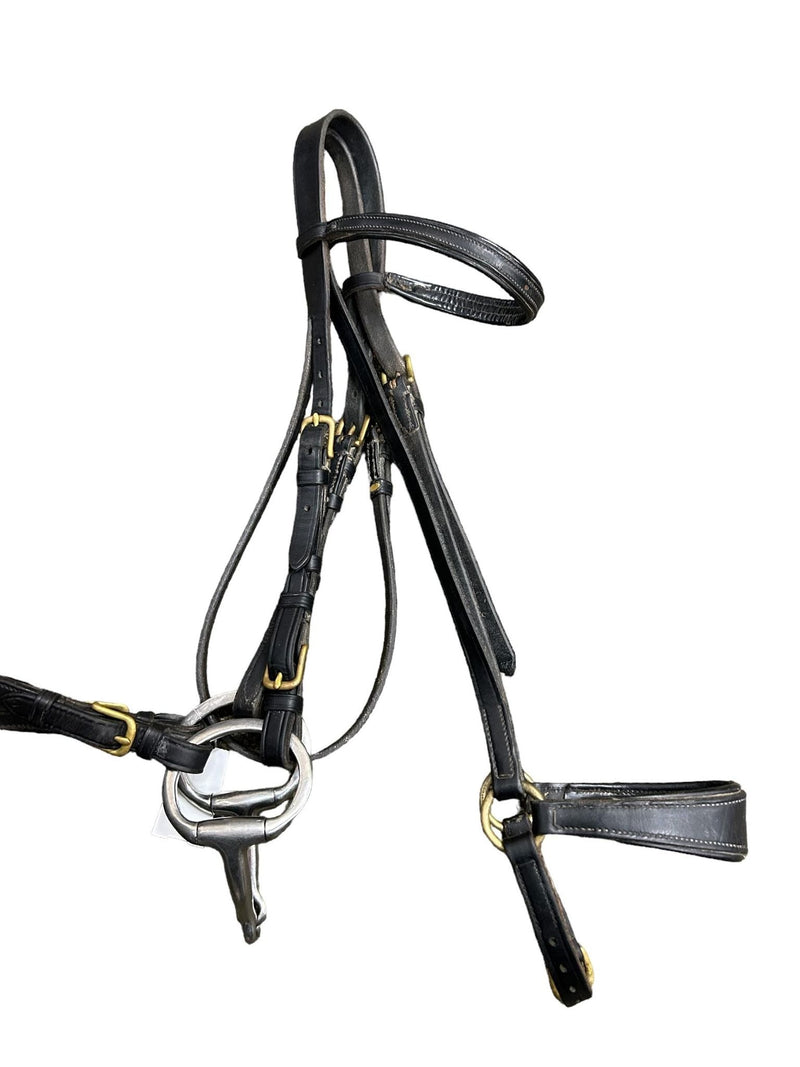 Bridle W/Reins and Bit - Black - USED