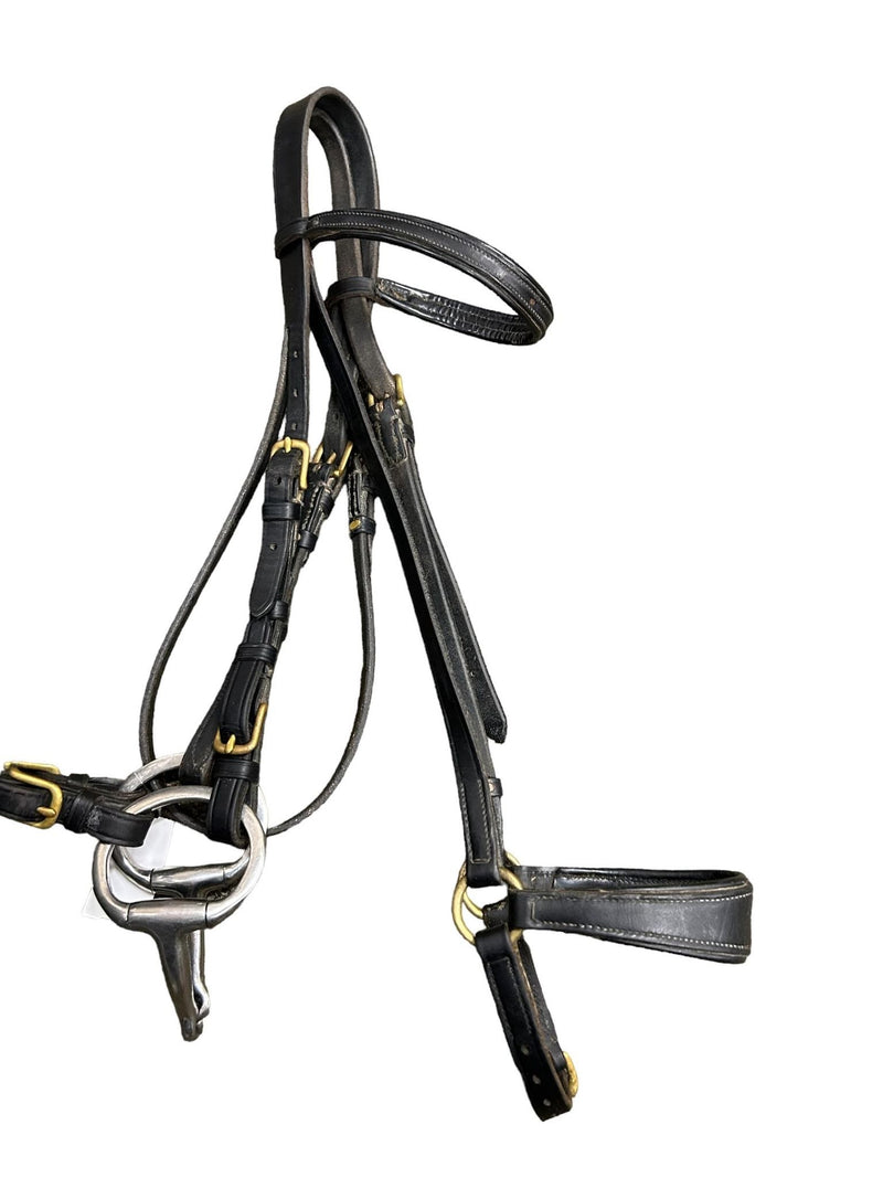 Bridle W/Reins and Bit - Black - USED