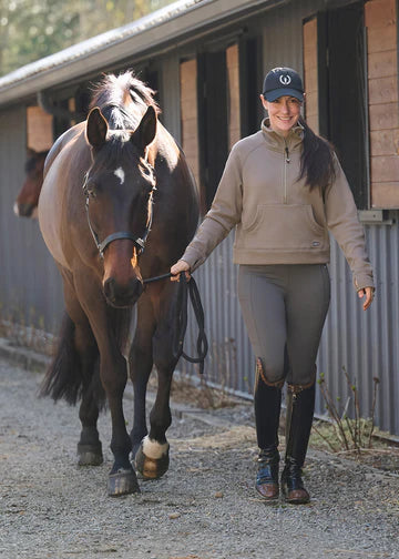 Etched Equine Half Zip Sweatshirt
