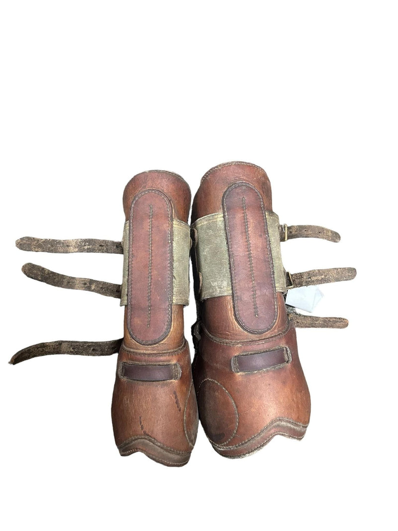 Devoucoux Open Front Boots - Leather Havana est. F - USED
