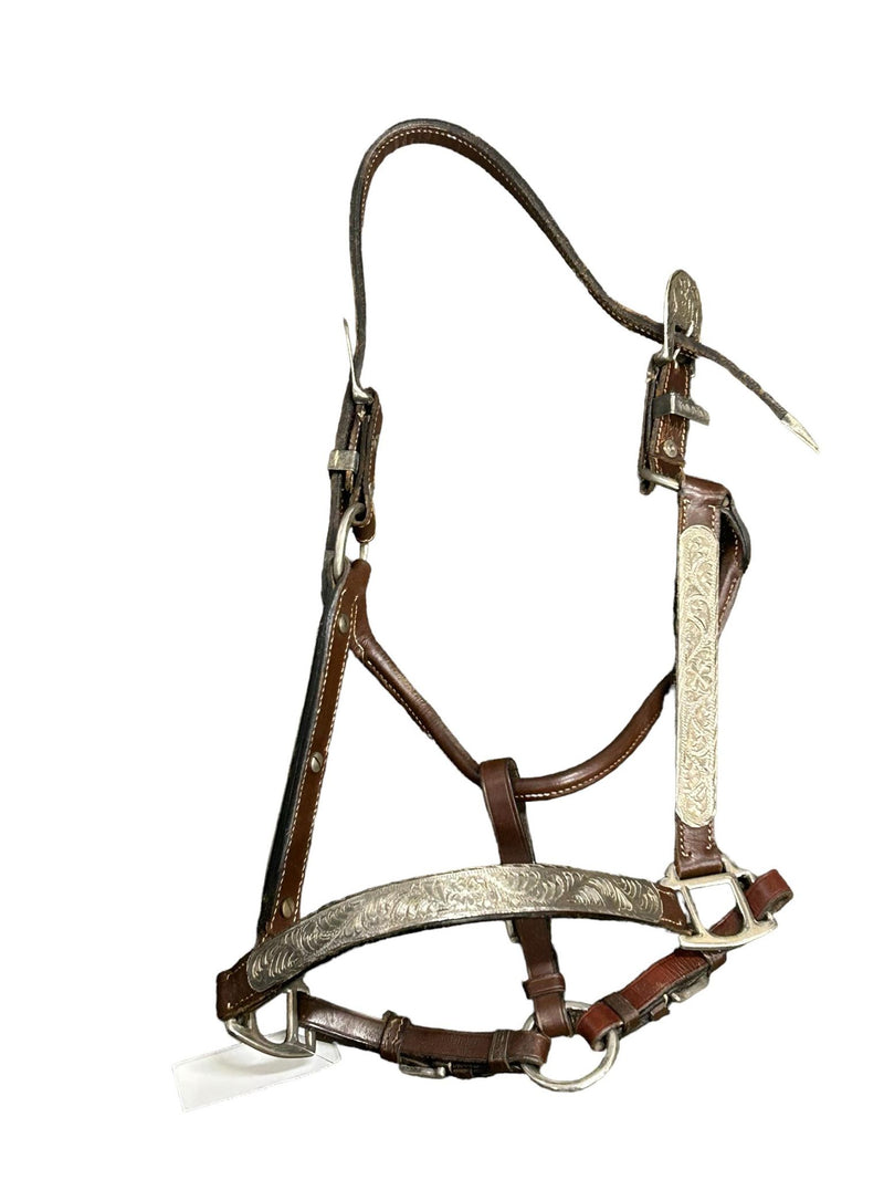 Western Show Halter - Brown/Metal - Est. F - USED