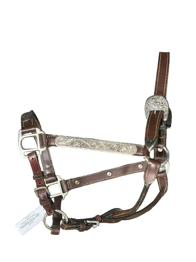 Western Show Halter - Brown/Metal - Est. F - USED