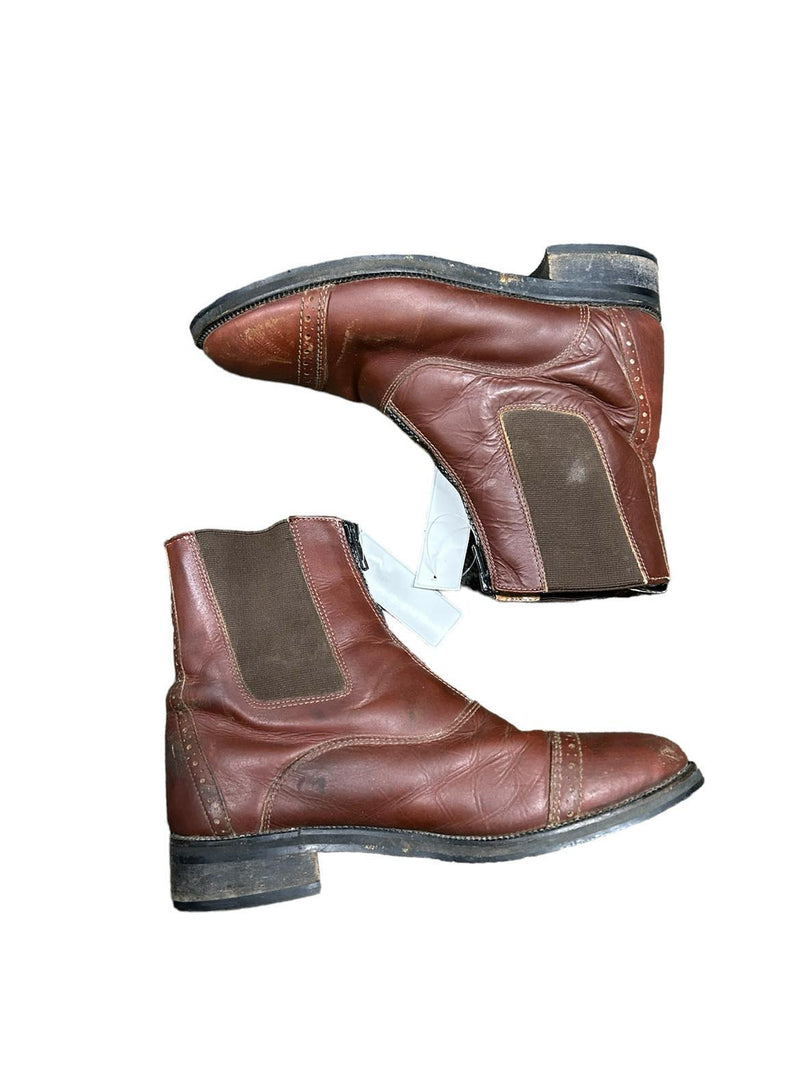 Dublin Zip Paddock Boots - Brown - Est. 9 - USED